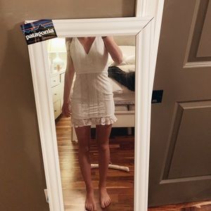 Beautiful white lace formal dress